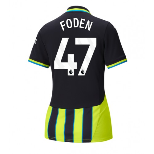 Dámy Fotbalový dres Manchester City Phil Foden #47 2024-25 Venkovní Krátký Rukáv